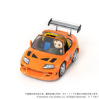 Fast & Furious Q-Village Toyota Supra JZA80 med Mini-Figur Takara Tomy