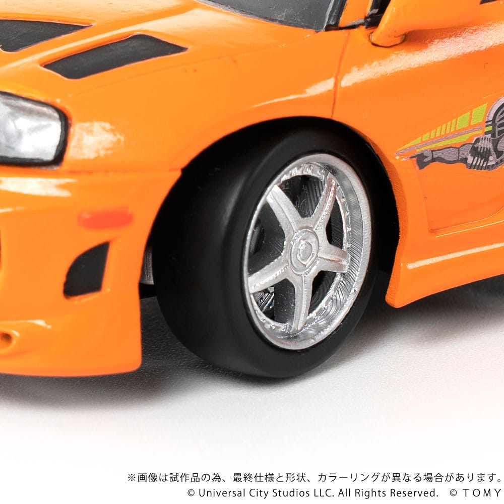 Fast & Furious Q-Village Toyota Supra JZA80 med Mini-Figur Takara Tomy