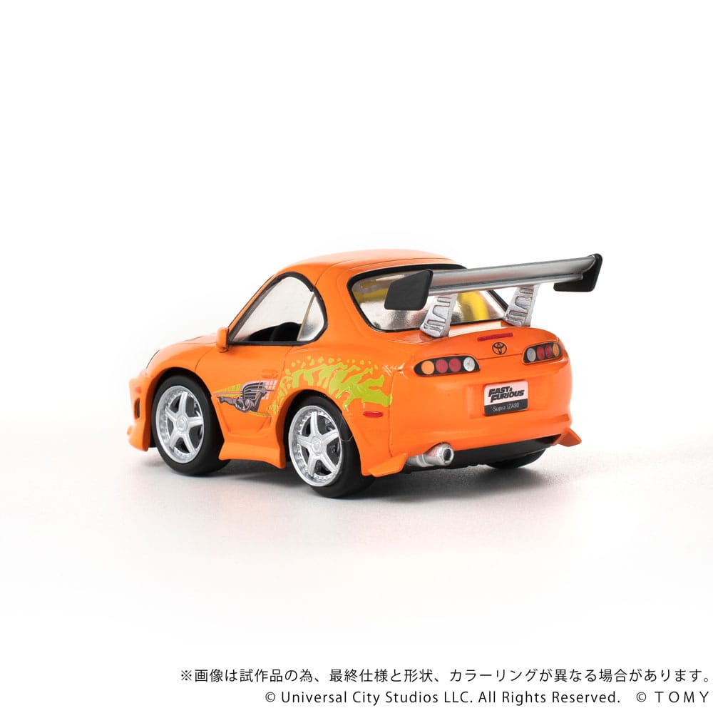 Fast & Furious Q-Village Toyota Supra JZA80 med Mini-Figur Takara Tomy