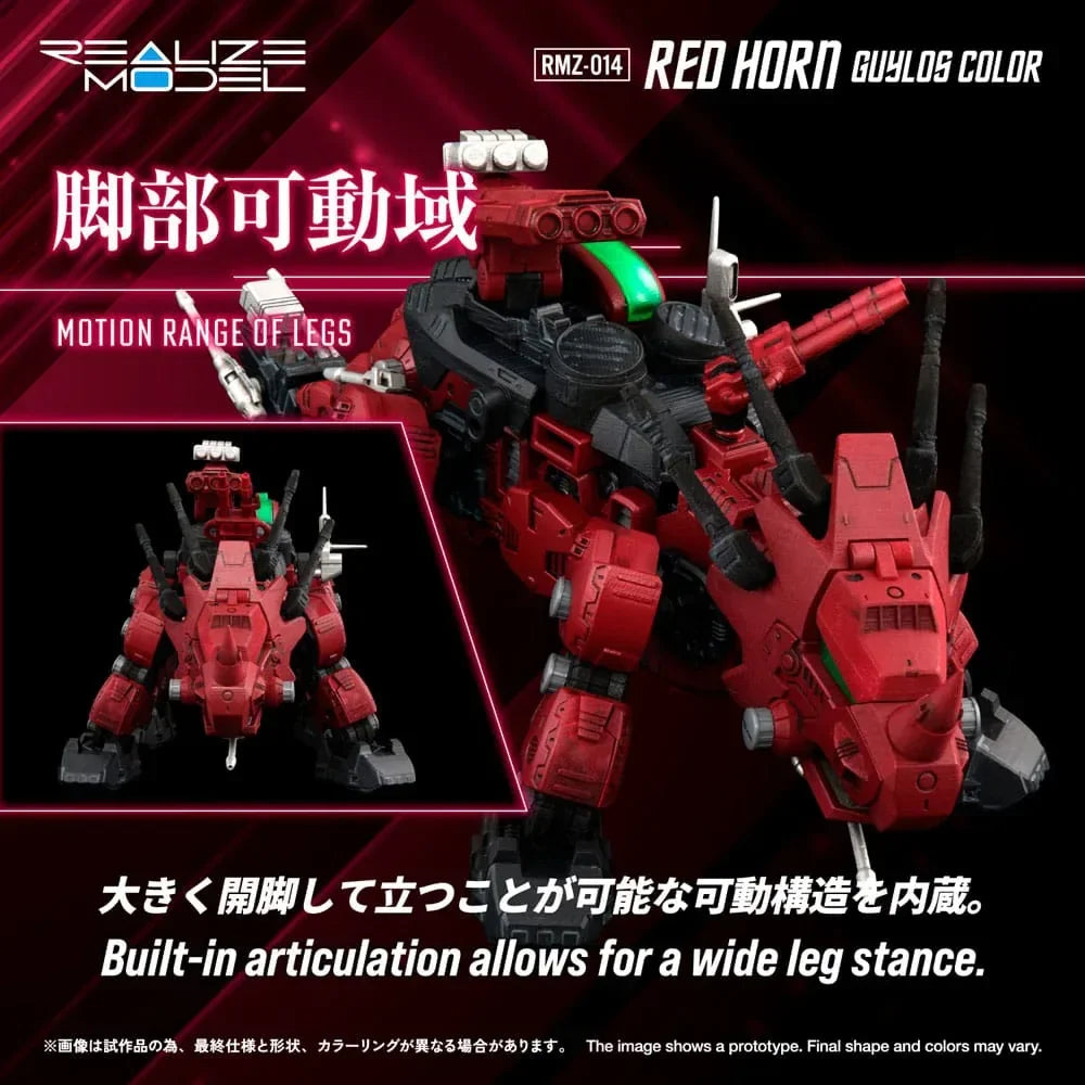 Zoids Plastikkit 1/100 RMZ-014 Red Horn Styracosaurus - 22 cm Takara Tomy