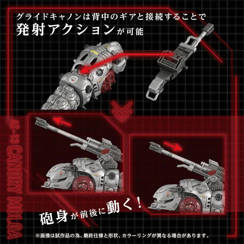 Zoids Plastmodellkit 1/72 AZ-13 Canory Molga 19 cm Takara Tomy
