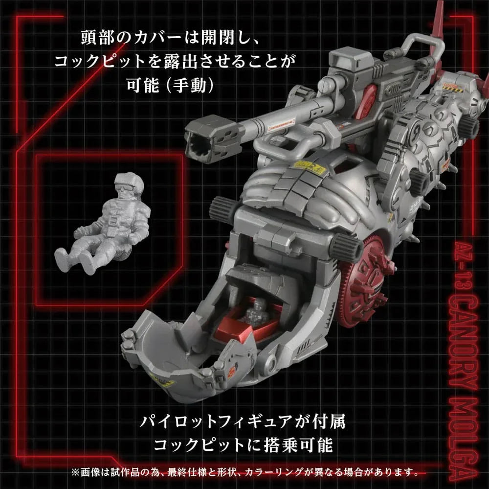 Zoids Plastmodellkit 1/72 AZ-13 Canory Molga 19 cm Takara Tomy