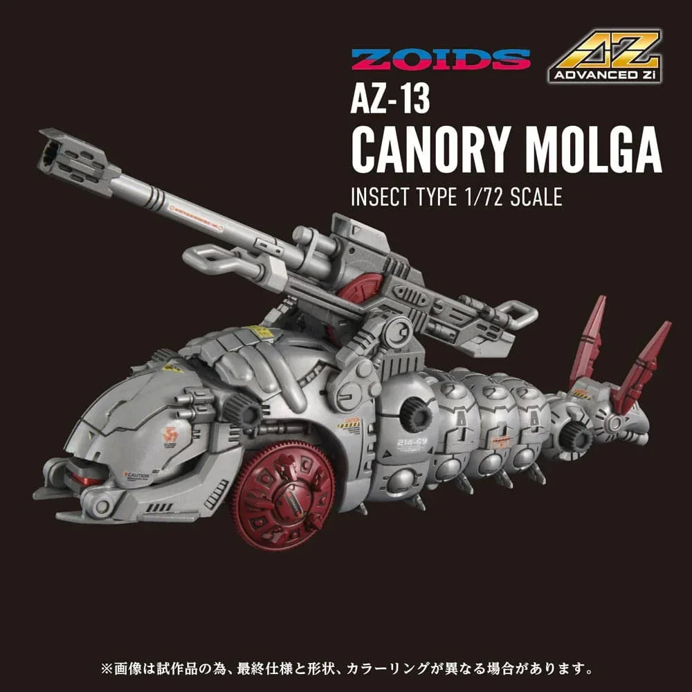 Zoids Plastmodellkit 1/72 AZ-13 Canory Molga 19 cm Takara Tomy