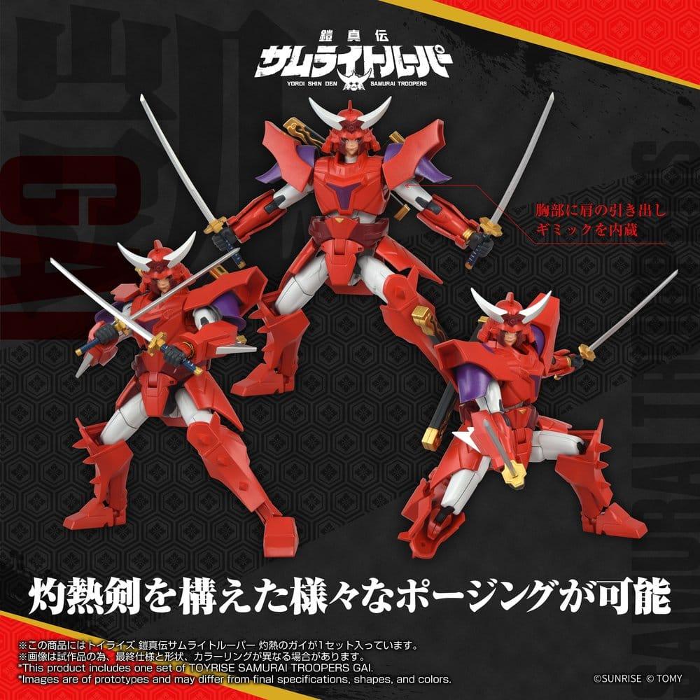 Yoroi Shin Den Samurai Troopers Toyrise Action Figur Gai of the Heat 15 cm Takara Tomy