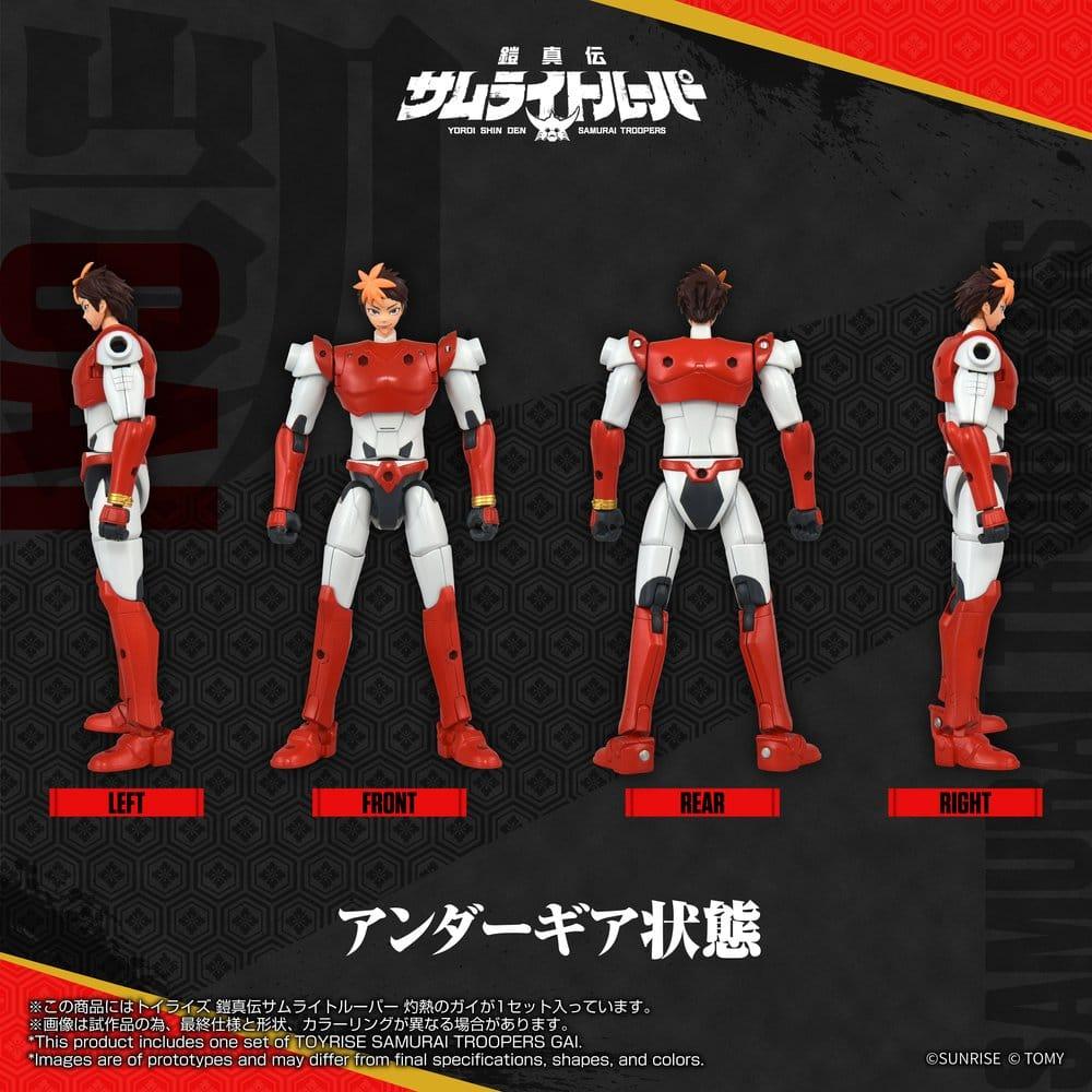 Yoroi Shin Den Samurai Troopers Toyrise Action Figur Gai of the Heat 15 cm Takara Tomy