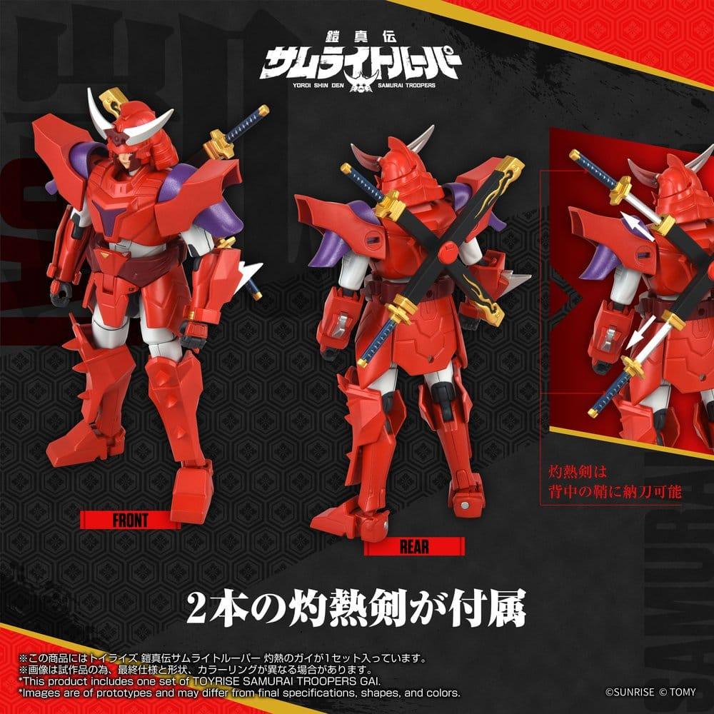 Yoroi Shin Den Samurai Troopers Toyrise Action Figur Gai of the Heat 15 cm Takara Tomy