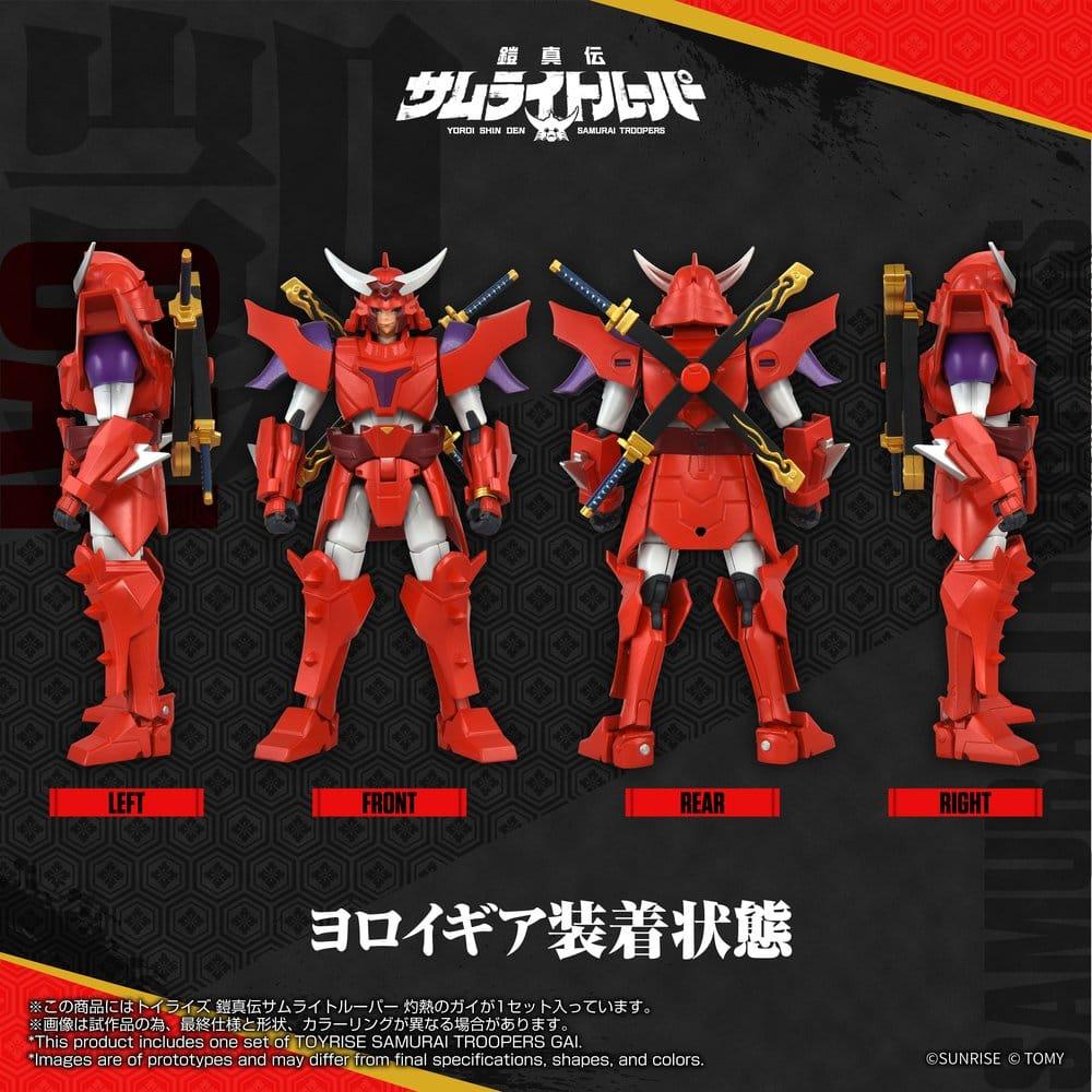 Yoroi Shin Den Samurai Troopers Toyrise Action Figur Gai of the Heat 15 cm Takara Tomy