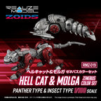 Zoids Plastmodellkit 1/100 RMZ-019 Hell Cat & Molga Zenebus Färgsats 14 cm