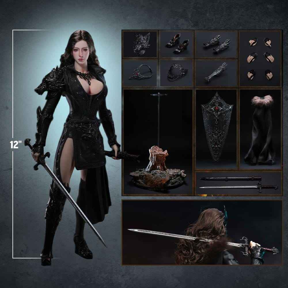 The Girl Under Wolf's Ward Actionfigur 1/6 Eleanor (Svart) 30 cm