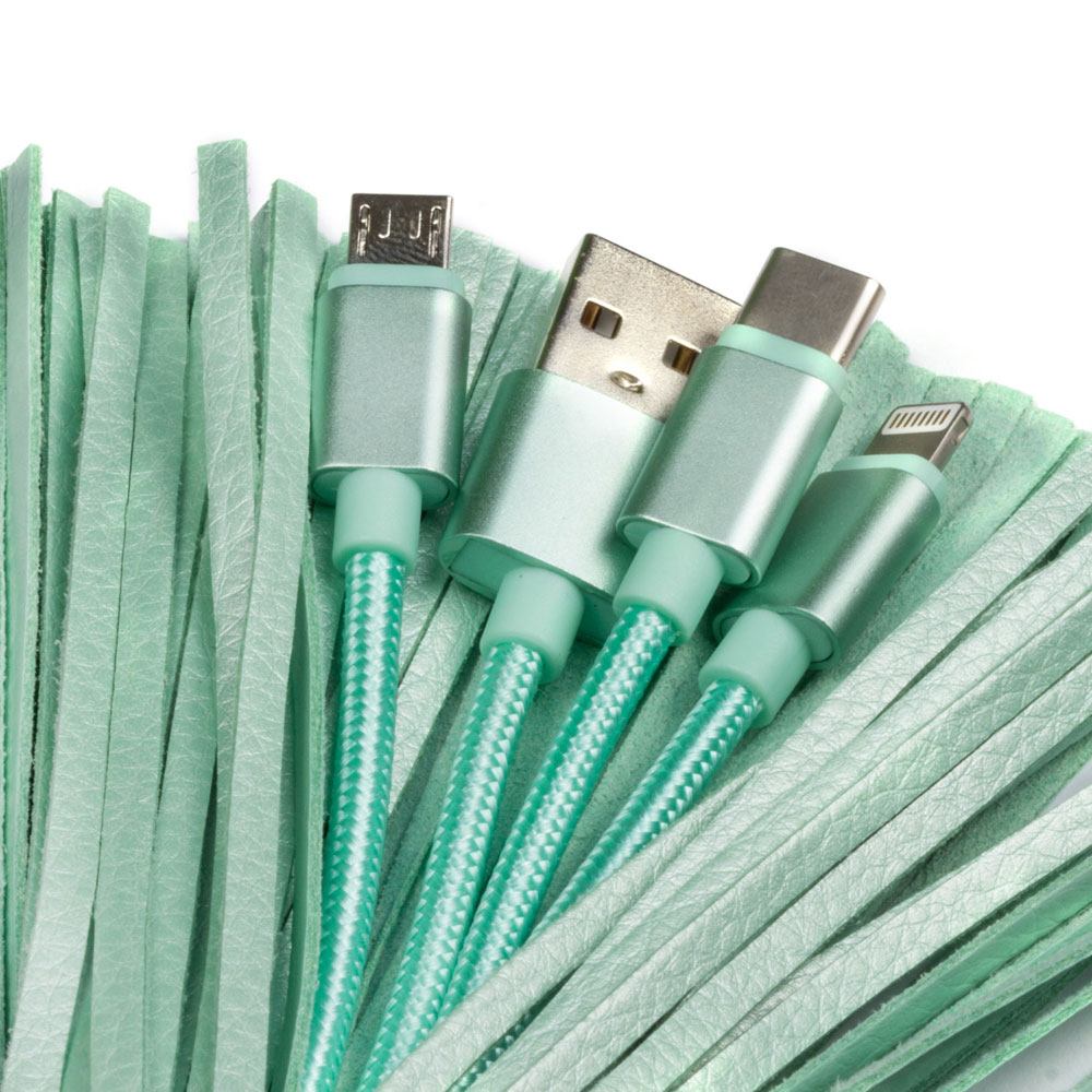 Pusheen 3-in-1 USB Laddkabel med Nyckelring och Tassel Thumbs Up