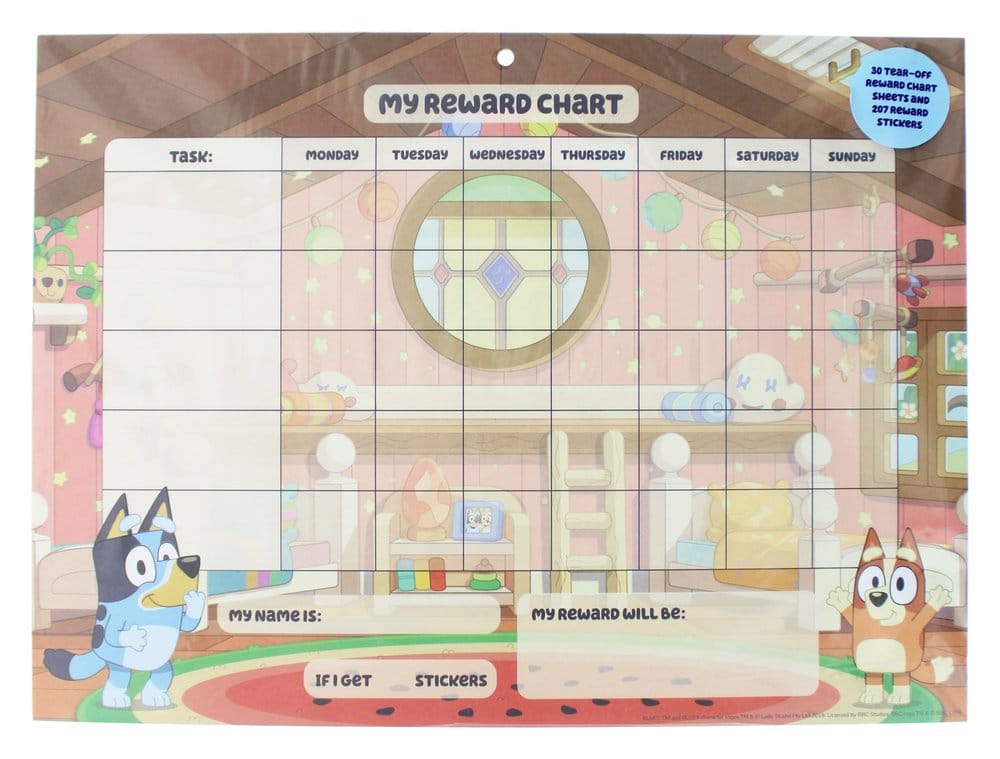 Bluey belöningsschema set
