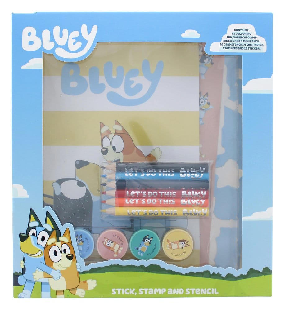 Bluey 14-delars kreativt färgläggningsset