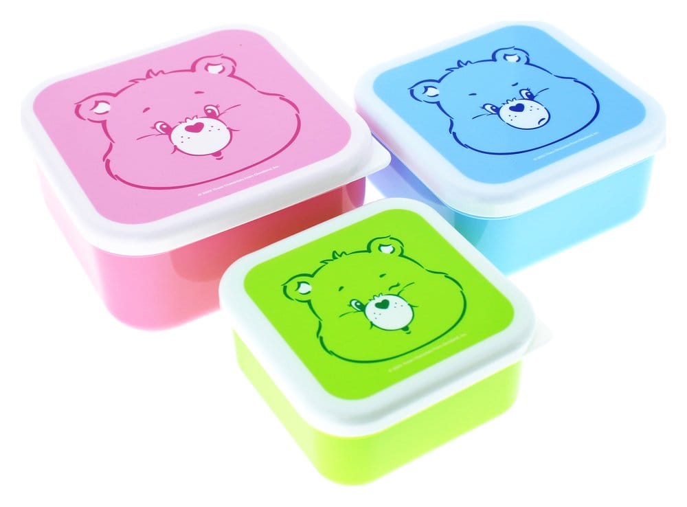 Care Bears Snack Box Set med 3 snackboxar