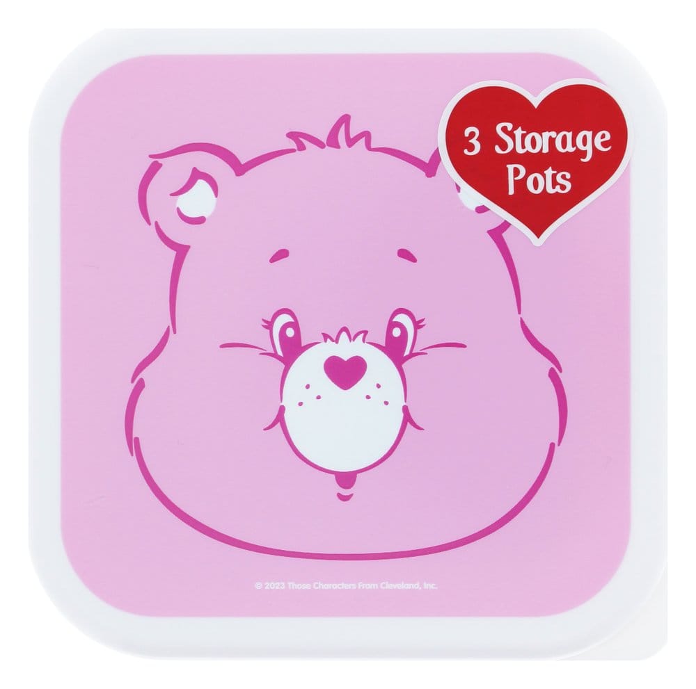 Care Bears Snack Box Set med 3 snackboxar