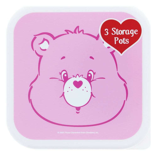 Care Bears Snack Box Set med 3 snackboxar