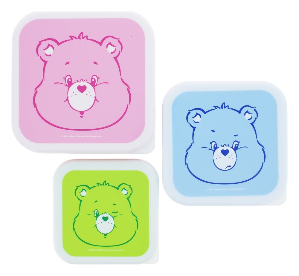 Care Bears Snack Box Set med 3 snackboxar