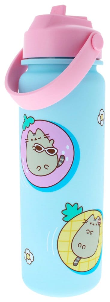 Pusheen vattenflaska Flip Top By The Pool blå