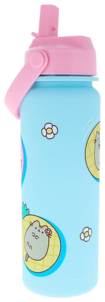 Pusheen vattenflaska Flip Top By The Pool blå