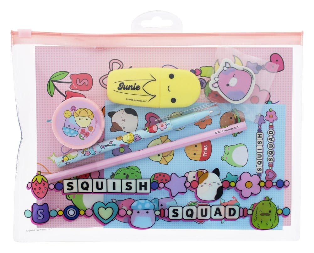 Squishmallows skrivset Squish Squad 7 delar