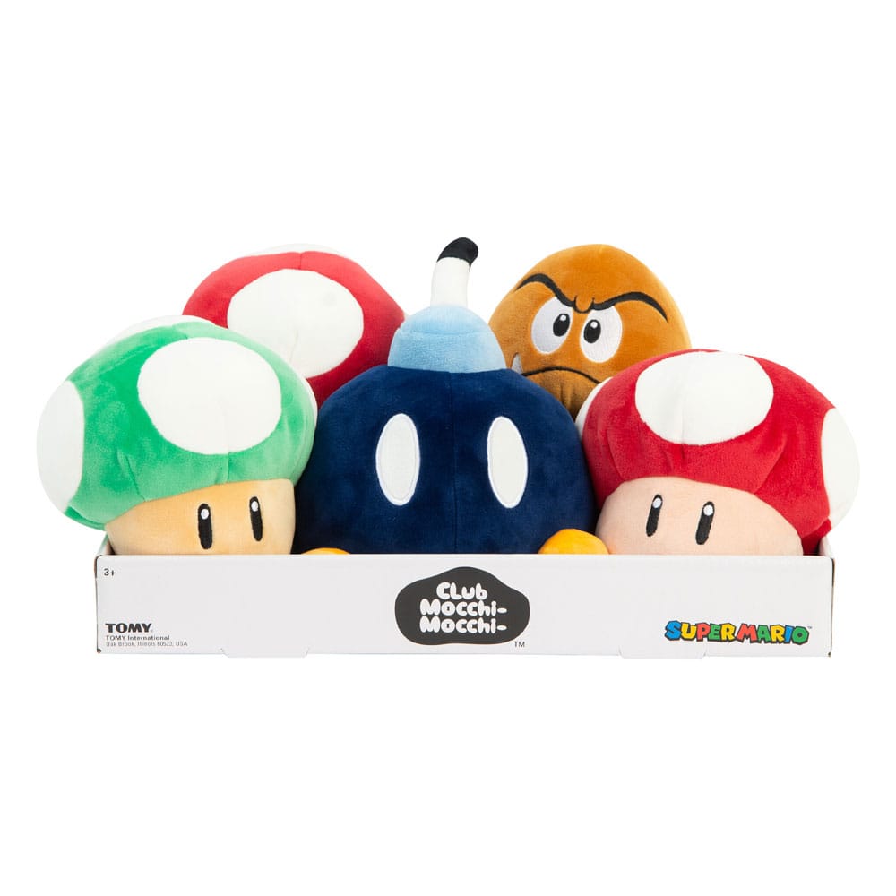 Mario Kart Mocchi-Mocchi Plyschfigurer Set (5 st) 15 cm Tomy