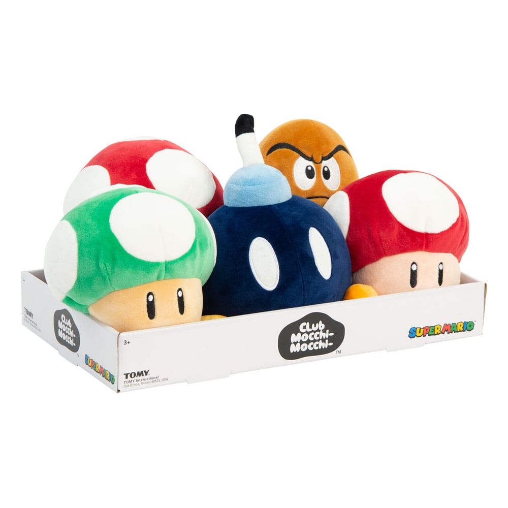 Mario Kart Mocchi-Mocchi Plyschfigurer Set (5 st) 15 cm Tomy