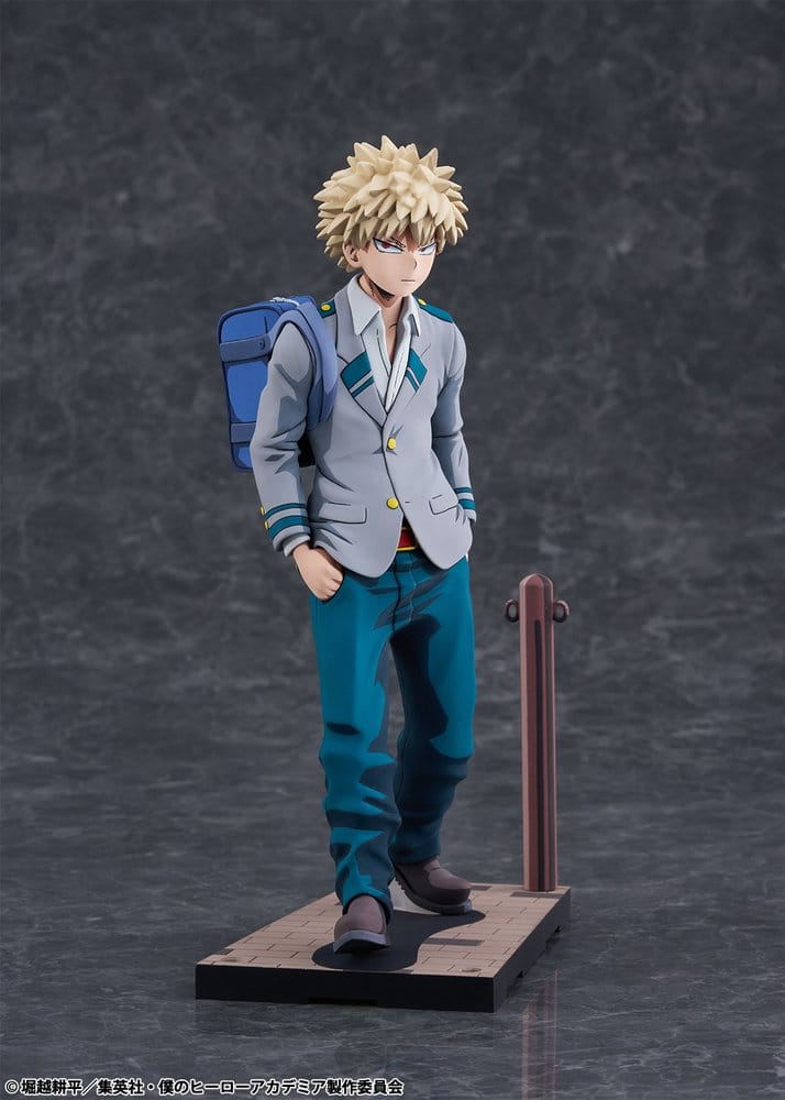 My Hero Academia PVC-figur 1/8 Katsuki Bakugo i U.A. High School-uniform, 2Dimensioning-version, 23 cm