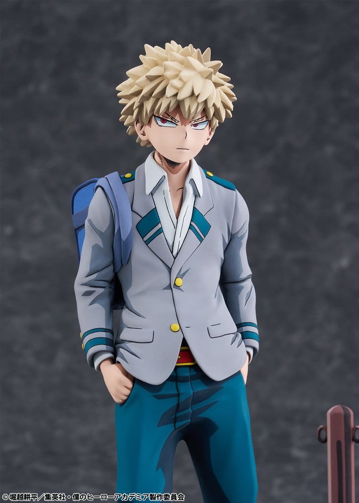 My Hero Academia PVC-figur 1/8 Katsuki Bakugo i U.A. High School-uniform, 2Dimensioning-version, 23 cm