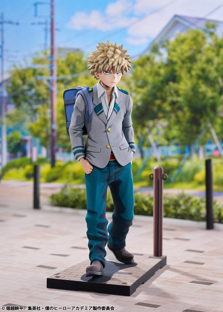My Hero Academia PVC-figur 1/8 Katsuki Bakugo i U.A. High School-uniform, 2Dimensioning-version, 23 cm