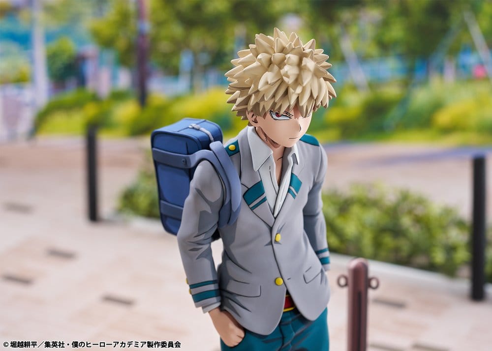 My Hero Academia PVC-figur 1/8 Katsuki Bakugo i U.A. High School-uniform, 2Dimensioning-version, 23 cm