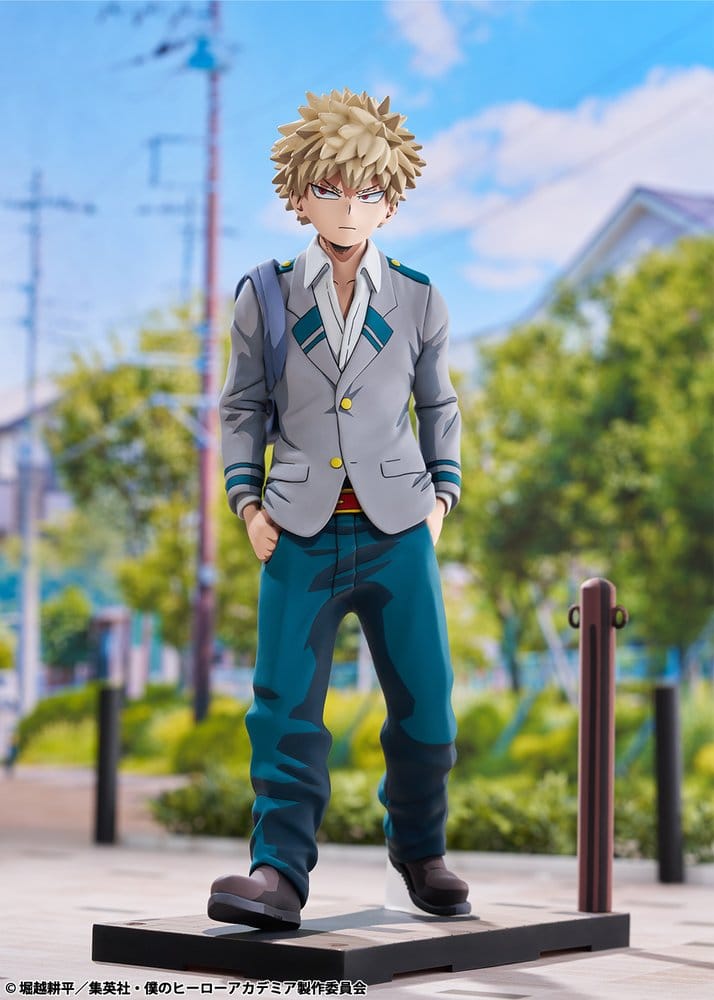 My Hero Academia PVC-figur 1/8 Katsuki Bakugo i U.A. High School-uniform, 2Dimensioning-version, 23 cm