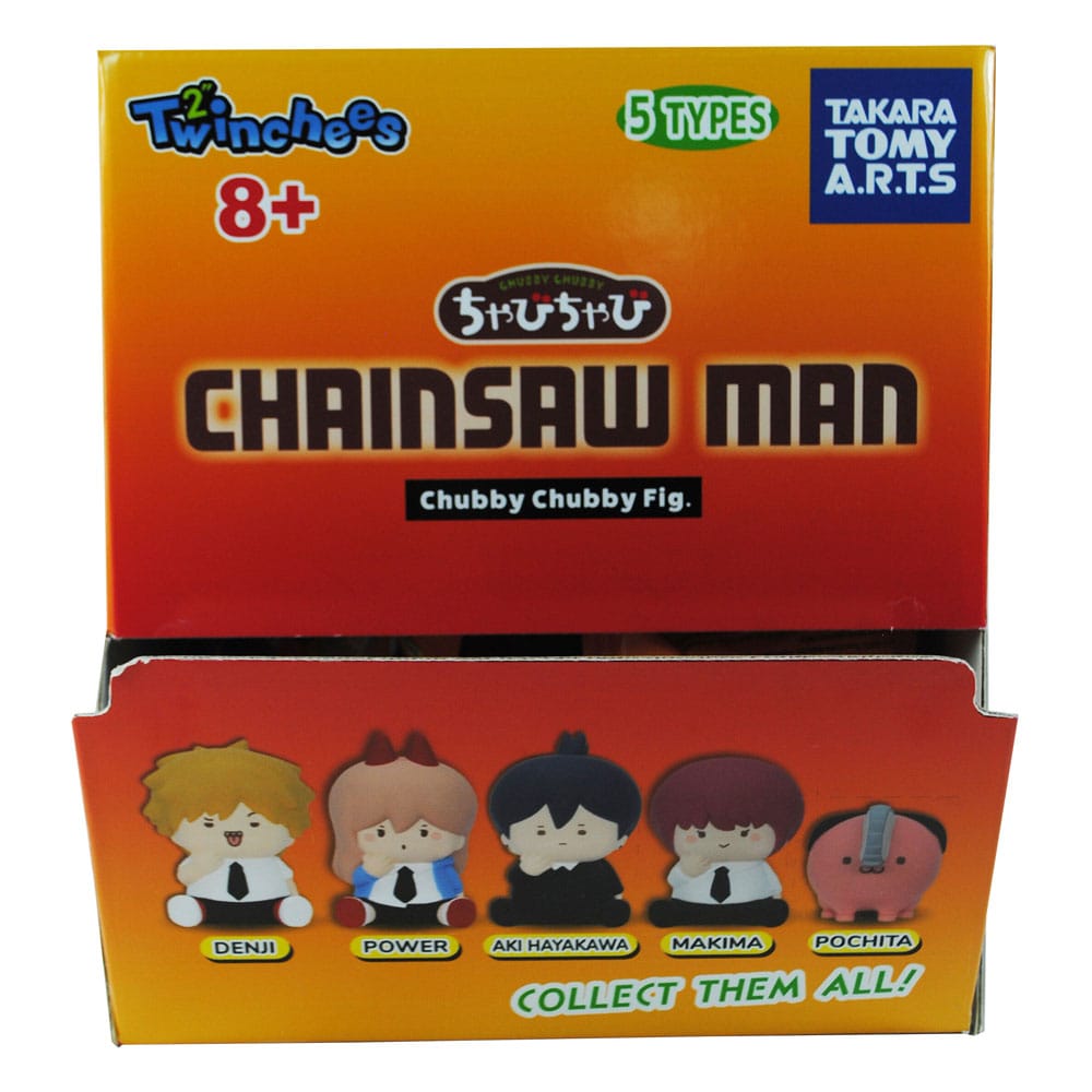 Chainsaw Man Twinchees Mini Figurer Chubby Chubby 5 cm Display (24) Takara Tomy