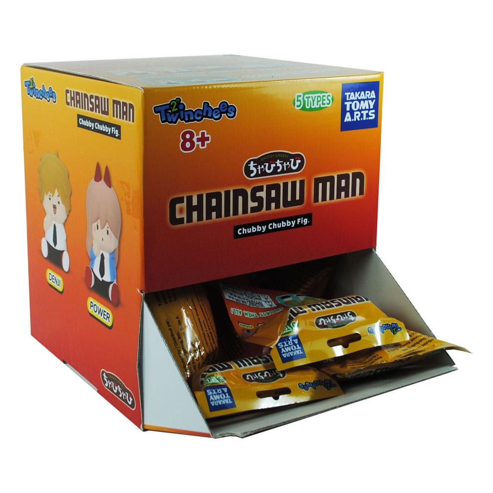 Chainsaw Man Twinchees Mini Figurer Chubby Chubby 5 cm Display (24) Takara Tomy