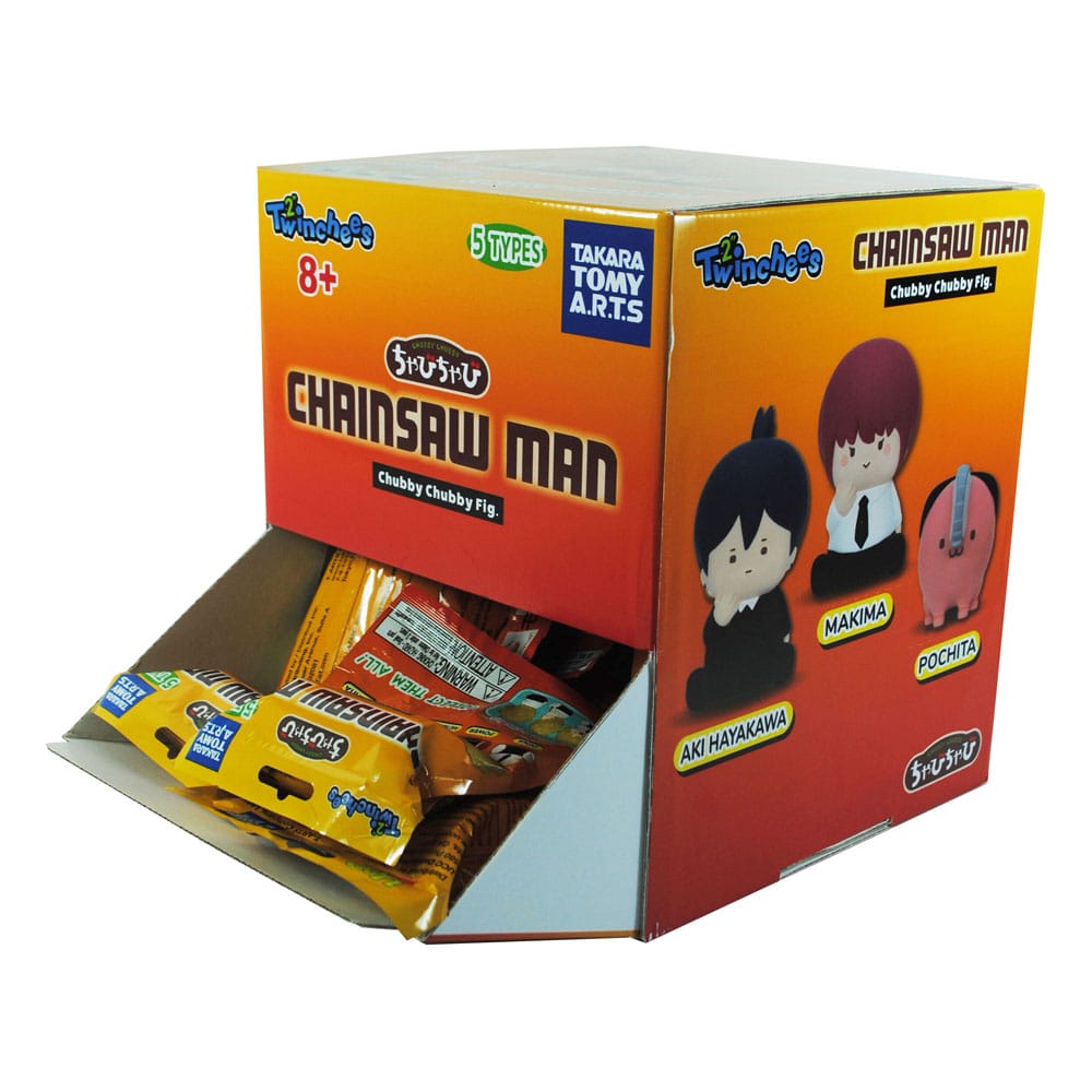 Chainsaw Man Twinchees Mini Figurer Chubby Chubby 5 cm Display (24) Takara Tomy