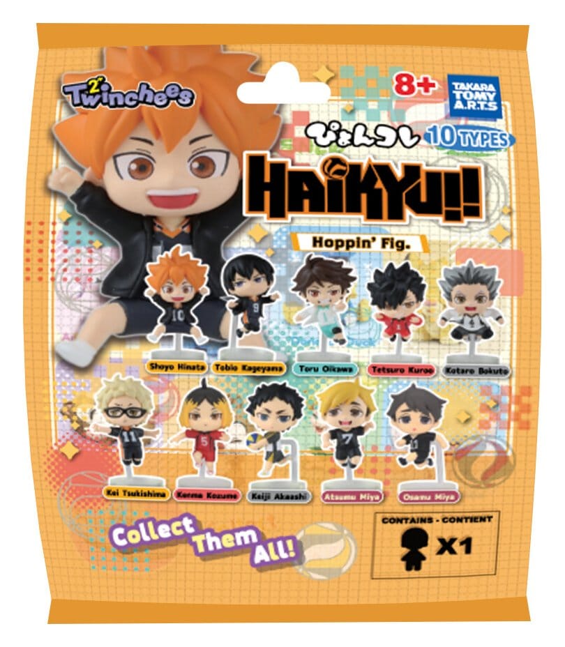 Haikyu!! Twinchees Mini Figurer Hoppin' 5 cm Blind Pack Display (24) Takara Tomy