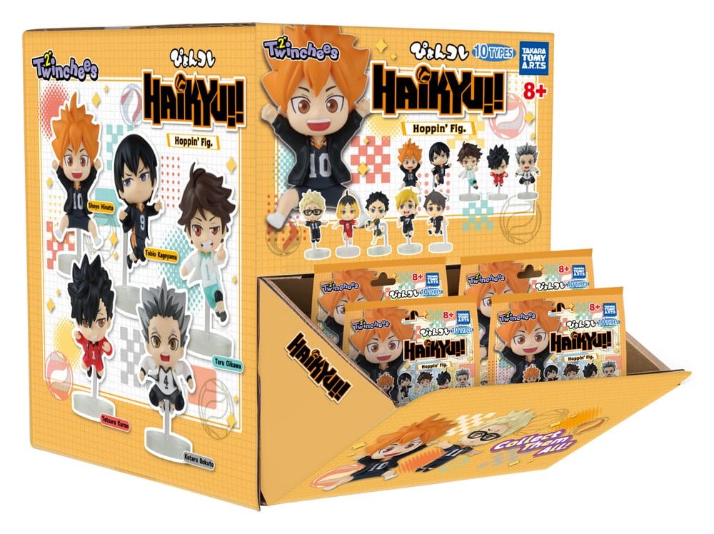 Haikyu!! Twinchees Mini Figurer Hoppin' 5 cm Blind Pack Display (24) Takara Tomy