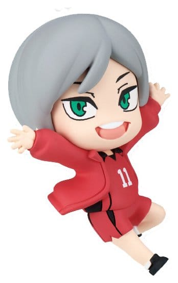 Haikyu!! Twinchees Dangler Mini Figurer Defofig! 5 cm Blind Pack Display (24) Takara Tomy