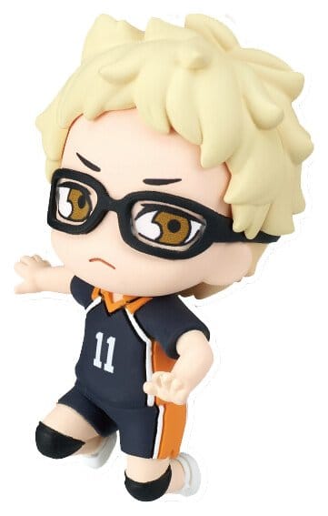 Haikyu!! Twinchees Dangler Mini Figurer Defofig! 5 cm Blind Pack Display (24) Takara Tomy