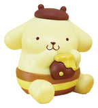 Sanrio Twinchees Mini Figurer Pompompurin Min Favoritfärg 5 cm Blindpack Display (24) Takara Tomy