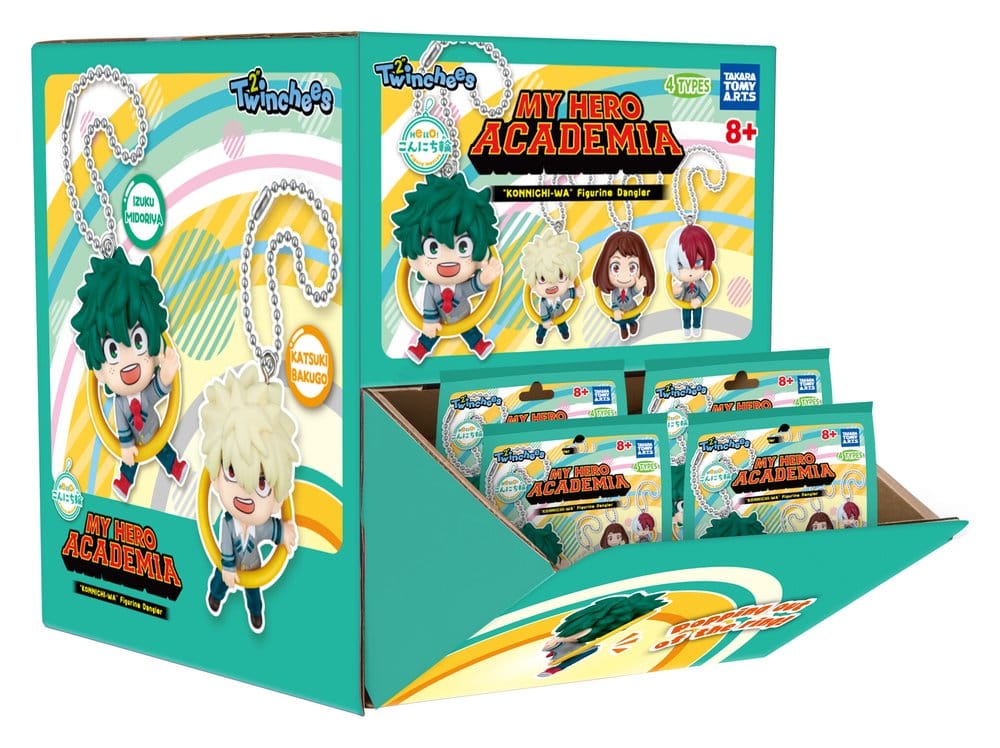 My Hero Academia Konnichi-wa Danglers Nyckelrings 3 cm Mystery Capsule Display (12) Takara Tomy