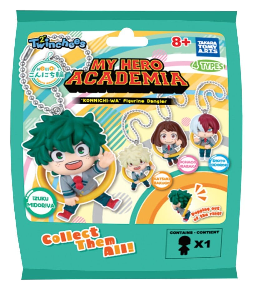 My Hero Academia Konnichi-wa Danglers Nyckelrings 3 cm Mystery Capsule Display (12) Takara Tomy