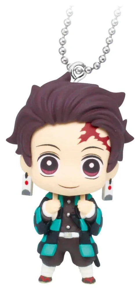 Demon Slayer: Kimetsu no Yaiba Swing Danglers Nyckelrings 3 cm Mystery Capsule Display (12) Takara Tomy