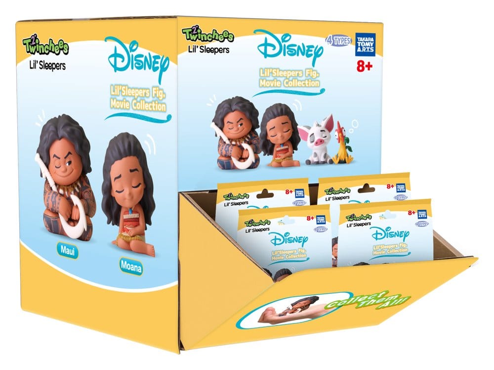 Moana Twinchees Mini Figurer Lil' Sleepers 5 cm Blind Pack Display (24) Takara Tomy