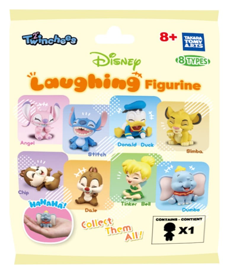 Disney Twinchees Mini Figurer Skrattande 5 cm Blind Pack Display (24) Takara Tomy