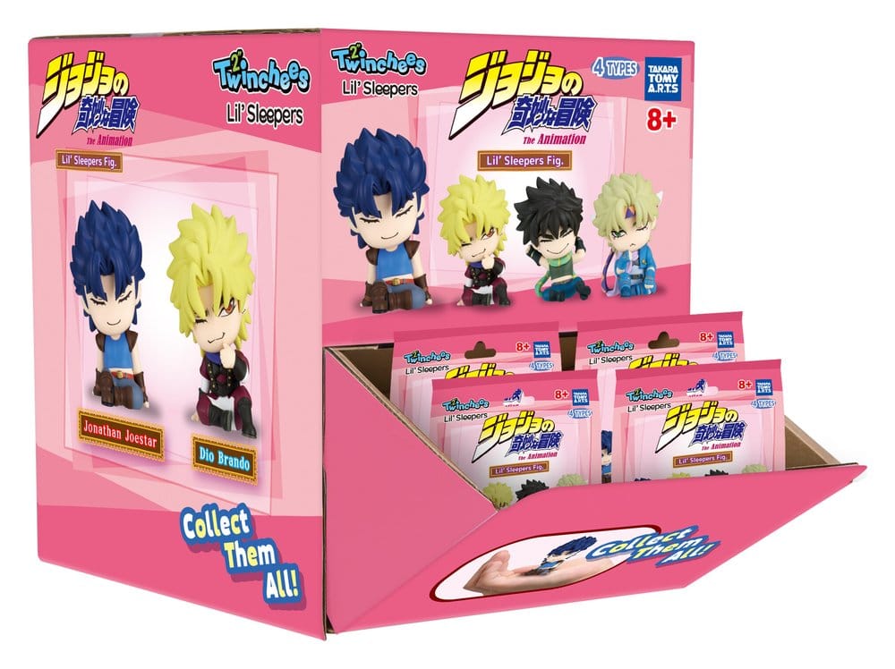 Jojo´s Bizarre Adventure Twinchees Mini Figurer Lil´Sleepers 5 cm Blind Pack Display (24) Takara Tomy