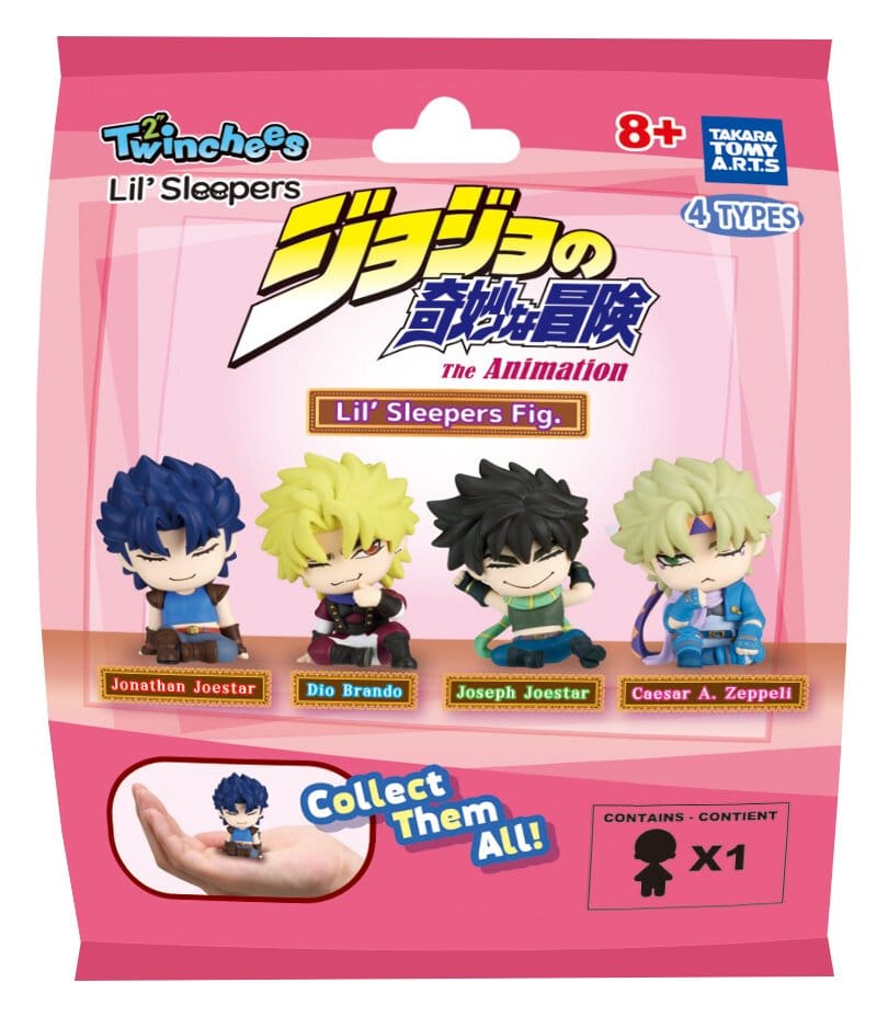 Jojo´s Bizarre Adventure Twinchees Mini Figurer Lil´Sleepers 5 cm Blind Pack Display (24) Takara Tomy
