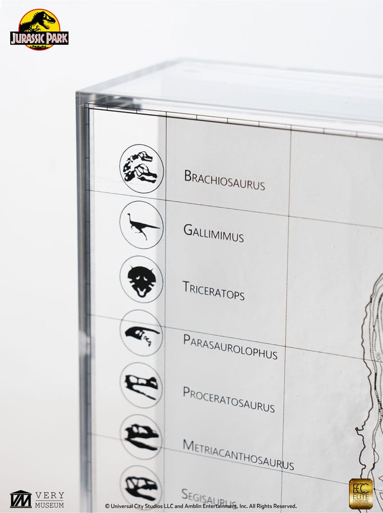 Jurassic Park Topografisk Karta Isla Nublar Elite Creature Collectibles