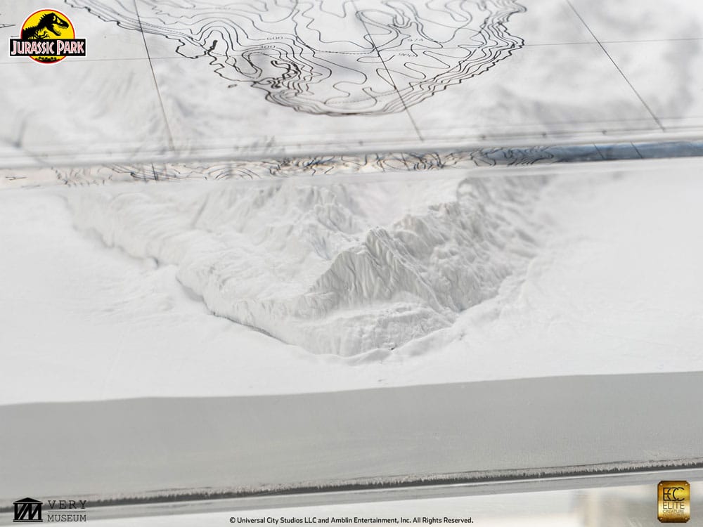 Jurassic Park Topografisk Karta Isla Nublar Elite Creature Collectibles