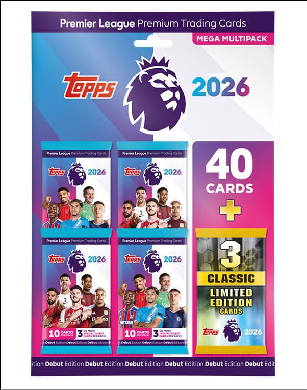 Premier League 2025/26 Trading Cards Mega Multipack Topps/Merlin