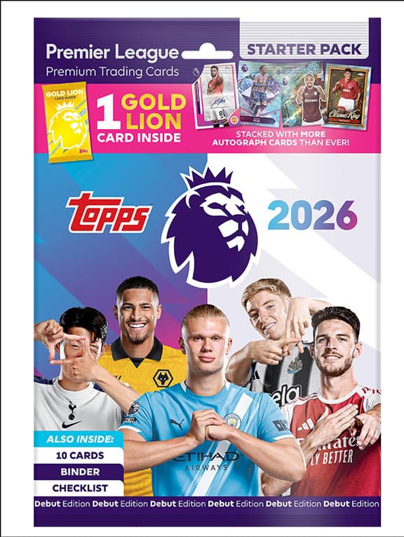 Premier League 2025/26 Trading Cards Starter Pack Topps/Merlin