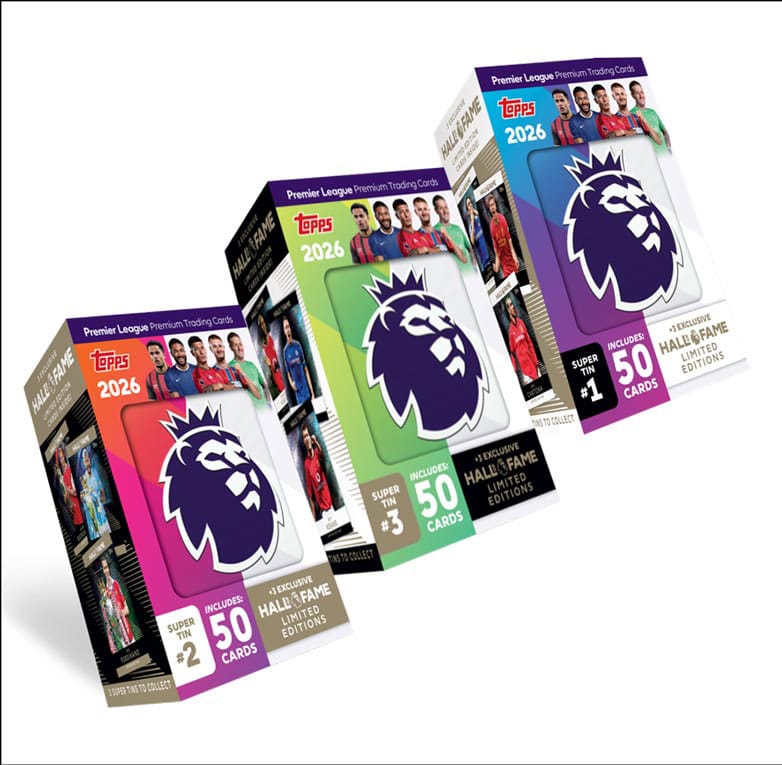 Premier League 2025/26 Trading Cards Super Tin Topps/Merlin